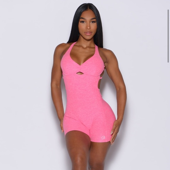 Bombshell sportswear bombshell bodysuit shorts in Hollywood pink size LARGE - Picture 6 of 9